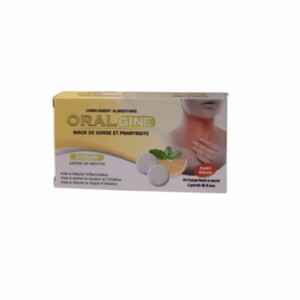 ORALGINE MAUX DE GORGE MENTHE CITRON COMP SS B16