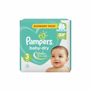 PAMPERS BABY DRY 6-10 KG (S3) P36