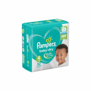 PAMPERS BABY DRY 9-18 KG (S4) P32