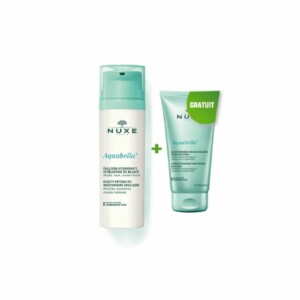 Soins Essentiels- DUO NETTOYANT BIBERONS + NETTOYANT MULTI-USAGES AVEC EMBOUT NASSAL GRATUITNUXE AQUAB EMULSION HYDR MATIFIANTE 30 ML+GEL.EXF GRATUITE