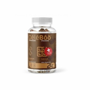 DELEBOO Calcium+Vit D3 chocolate bt24