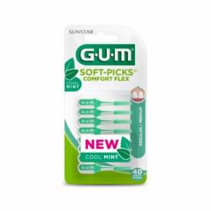 GUM SOFT PICKS COMFORT FLEX 670 MEDIUM 40 UNITÉS