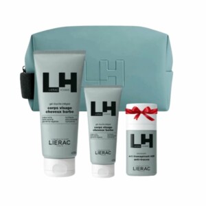 LIERAC COFFRET HOMME GEL DOUCHE 4 EN 1, GEL ANTI-FATIGUE HYDRATANT ET DÉODORANT gratuite